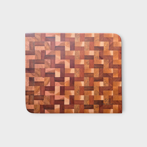 Tabla end grain roble , lenga , mañio.