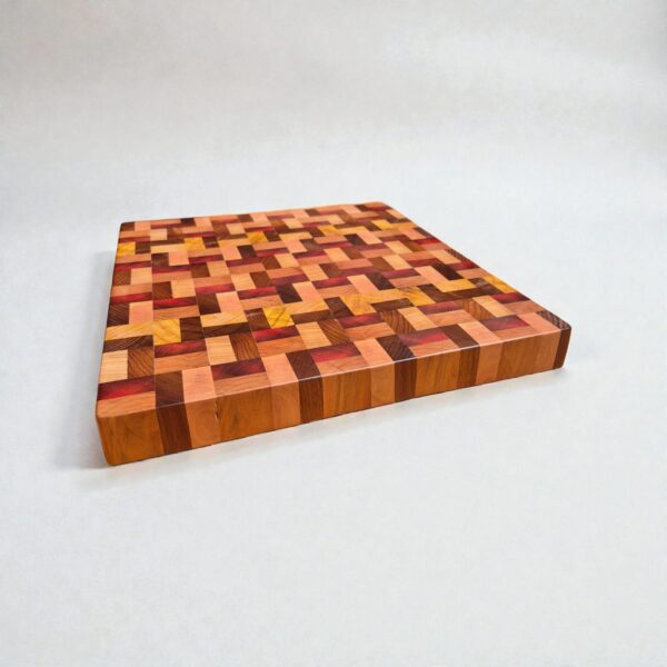Tabla End grain Roble - Rauli - Castaño